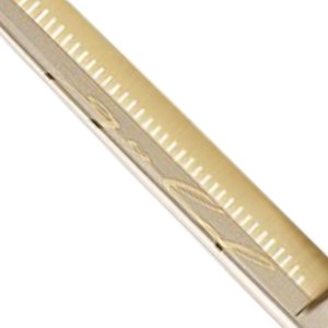 Zubatá čepel zlatých efilačních nůžek Kiepe Luxury Gold