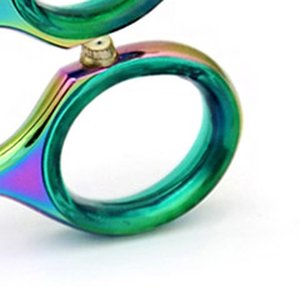 Duhový titanový povlak na oku nůžek Procut Rainbow