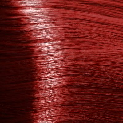 Henna Voono Fire Red, vzorek odstínu na prameni vlasů