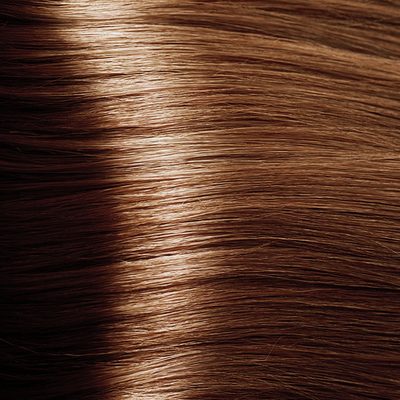 Henna Voono Light Brown, vzorek odstínu na prameni vlasů