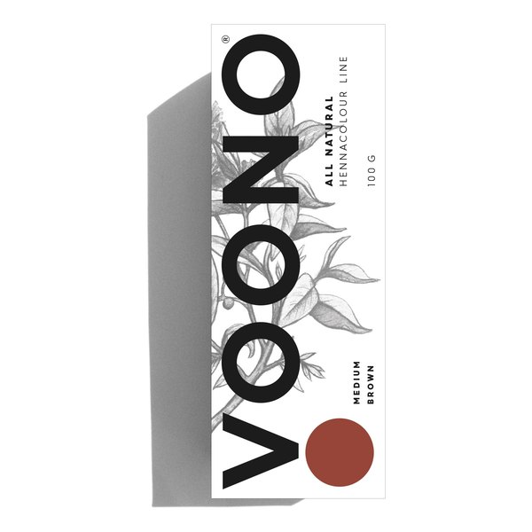 Voono Henna, krabička rostlinné barvy na vlasy 100 g
