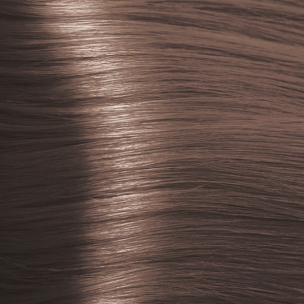 Vzorek odstínu henny Voono Light Ash Brown na prameni vlasů