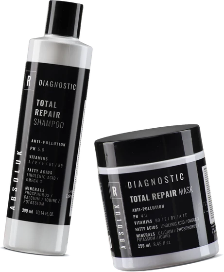 Absoluk Gift Set Repair, regenerační šampon a maska v dárkové tašce