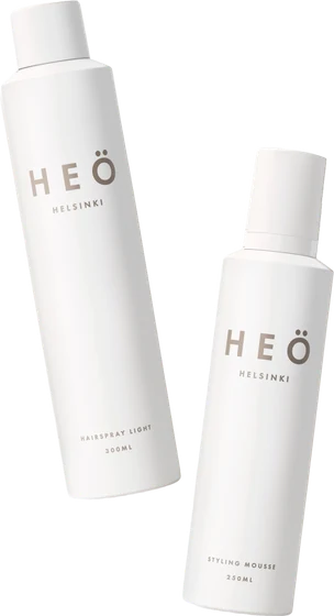 HEÖ Helsinki Styling Duo, pěna a lehký lak