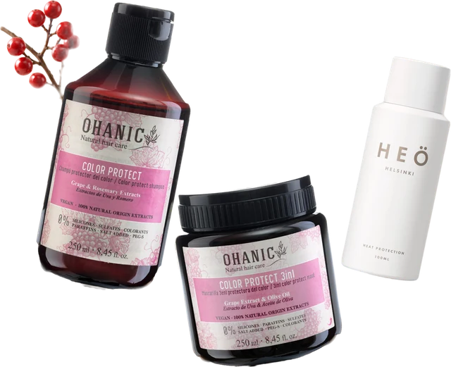 Ohanic Gift Set Color Protect, šampon a maska 3v1 s dárkem HEÖ mini