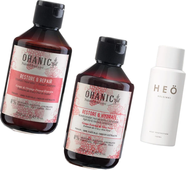 Ohanic Gift Set Hydrate, šampon a kondicionér s dárkem HEÖ mini