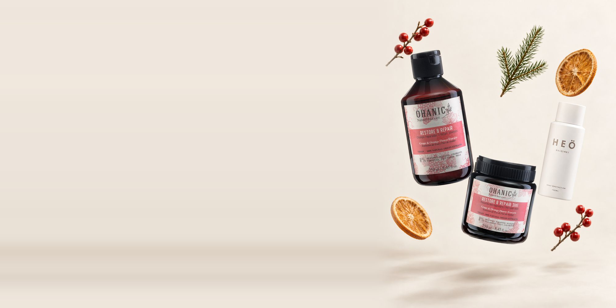 Vánoční balíček Ohanic Restore & Repair s dárkem HEÖ mini