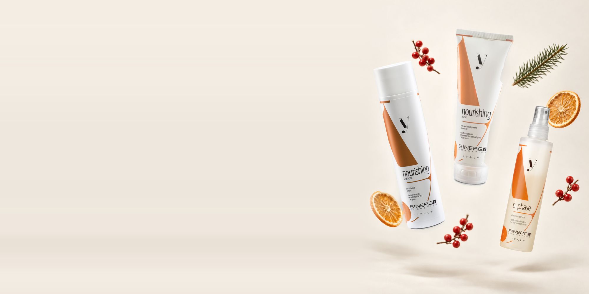 Vánoční balíček Sinergy Y1 Nutritive ve vánoční scéně
