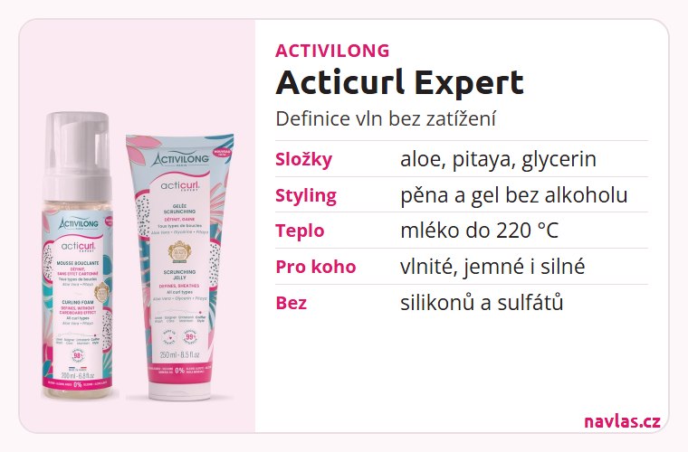 Activilong Acticurl Expert: pěna a gel na vlnité vlasy