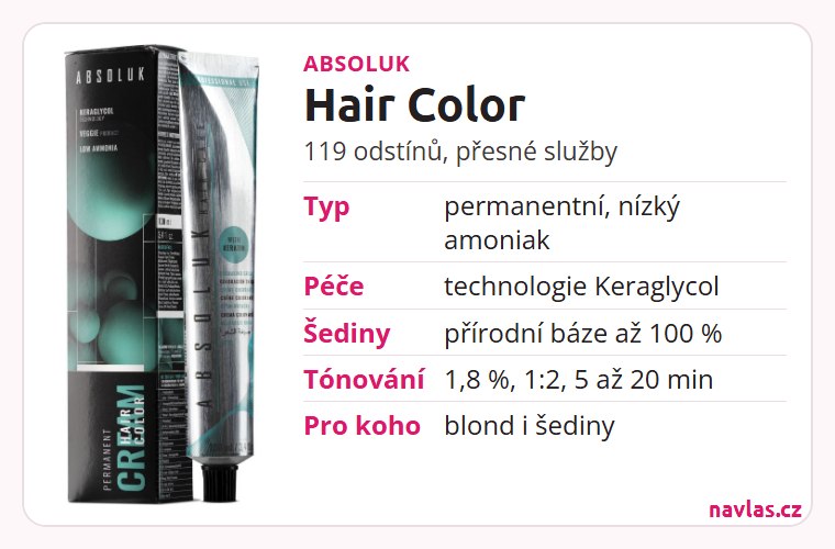 Absoluk Hair Color v kostce