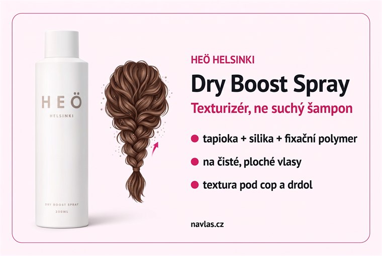 HEÖ Helsinki Dry Boost Spray v kostce: texturizér s tapiokou a fixačním polymerem