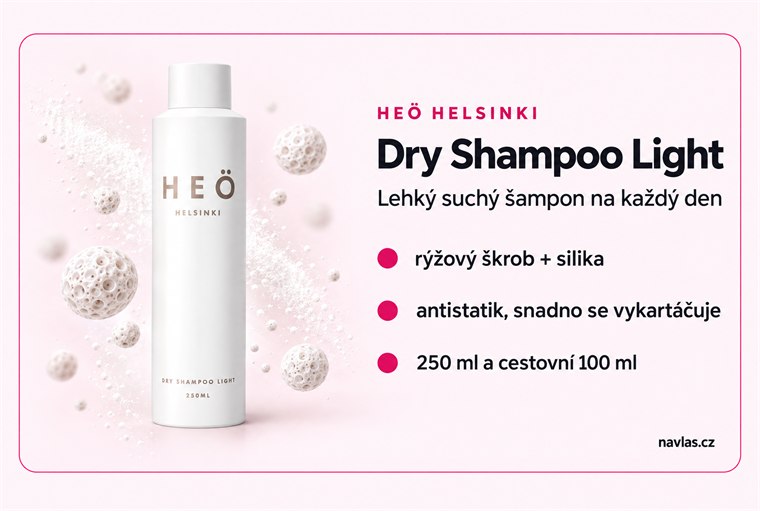 HEÖ Helsinki Dry Shampoo Light v kostce: rýžový škrob, silika, antistatik