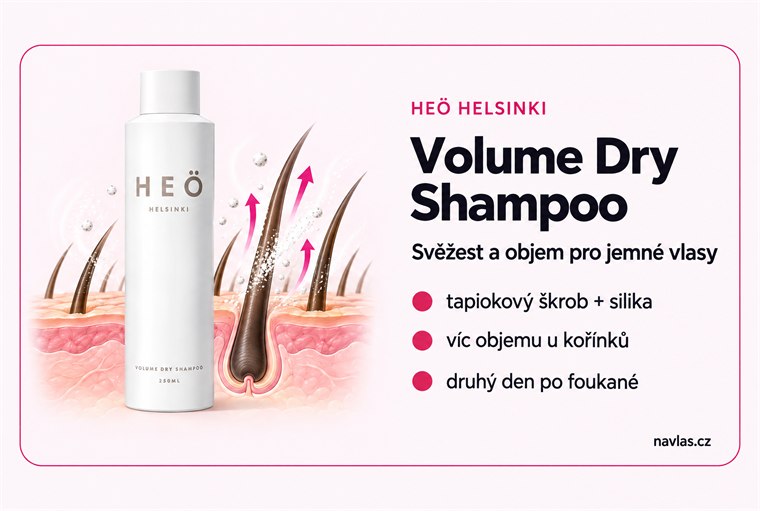 HEÖ Helsinki Volume Dry Shampoo v kostce: tapiokový škrob a silika pro objem